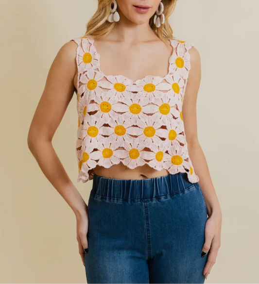 Daisy Crochet Top