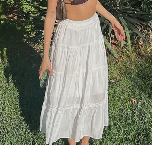 White Maxi Skirt