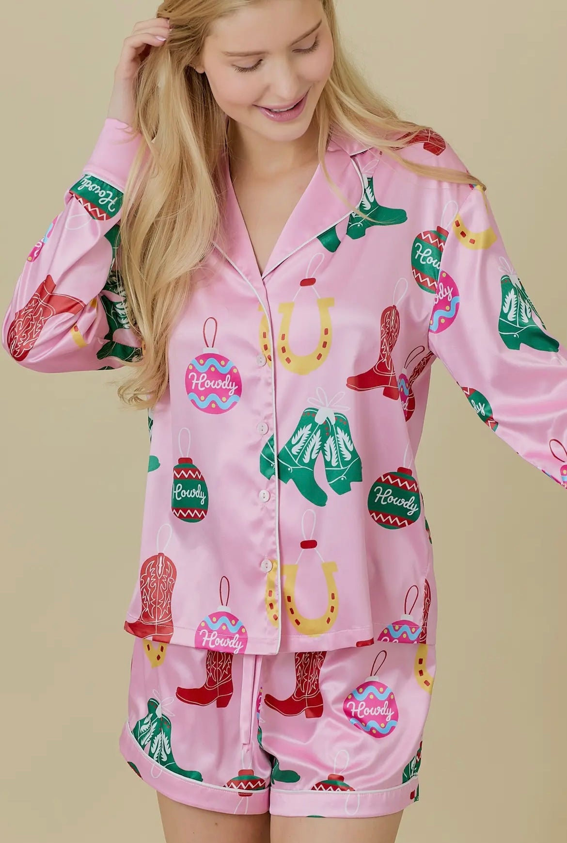 Holiday Satin PJ Set